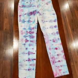 Hand Tie Dyed Loft Jeans for Women